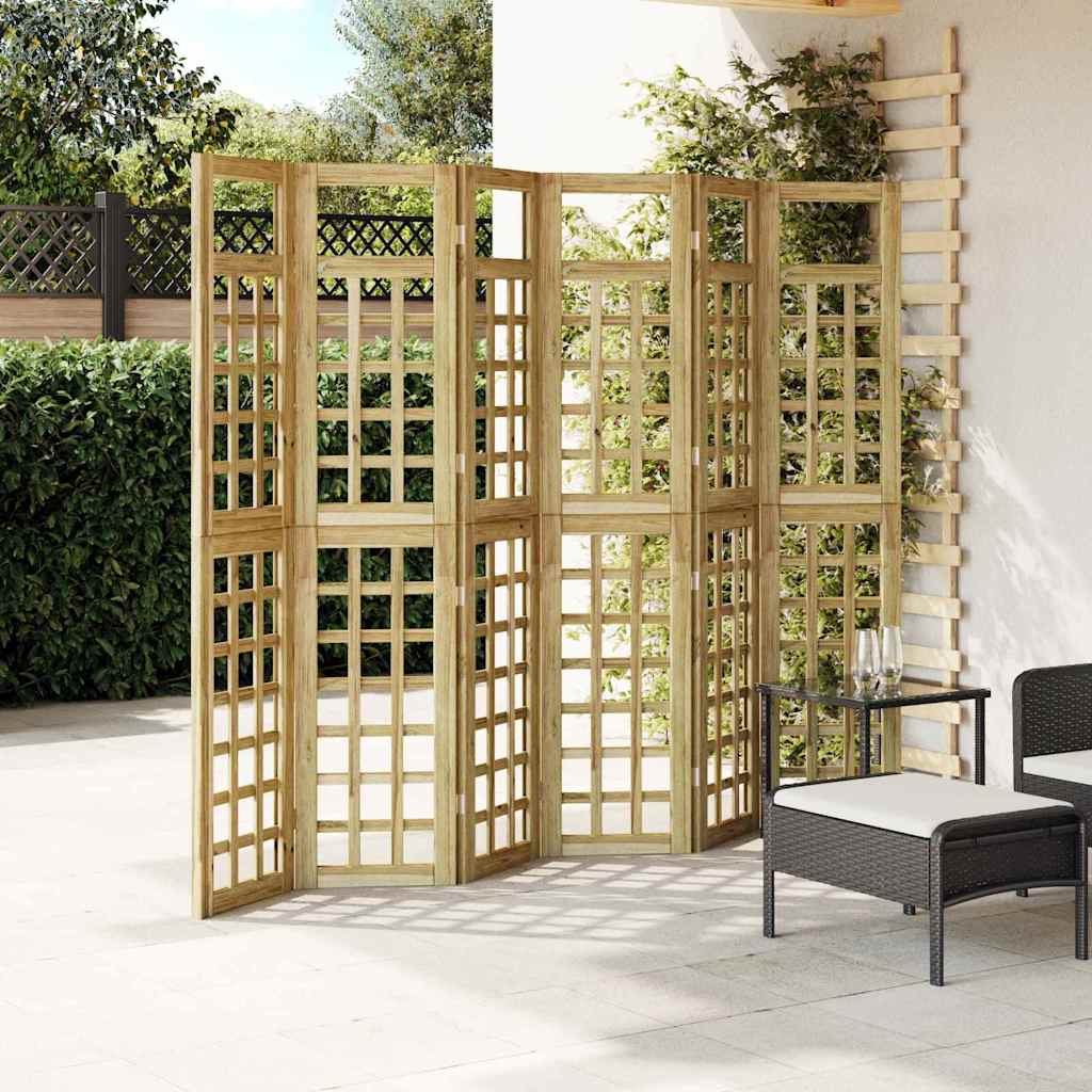 Οθόνη Ιδιωτικότητας Μέλι Καφέ 240 x 180 cm Στερεό ξύλο πεύκου