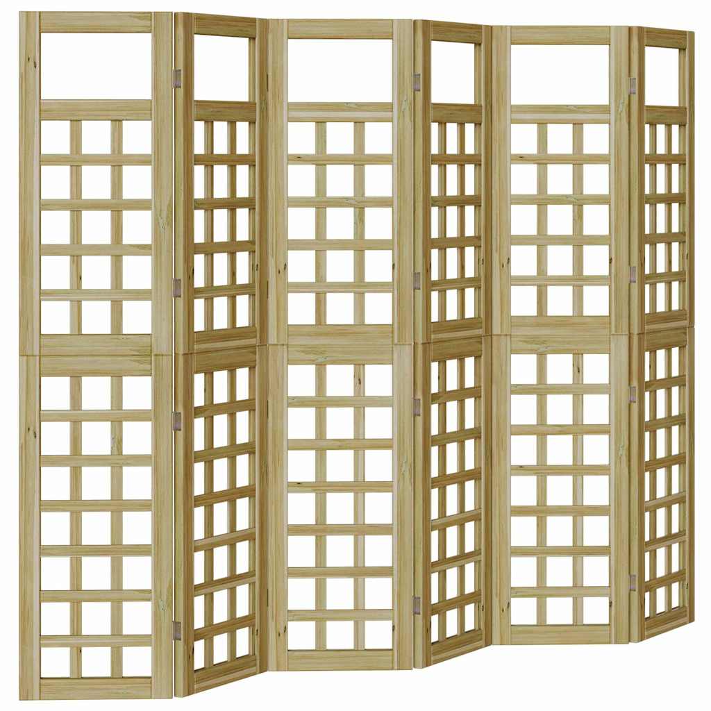 Οθόνη Ιδιωτικότητας Μέλι Καφέ 240 x 180 cm Στερεό ξύλο πεύκου