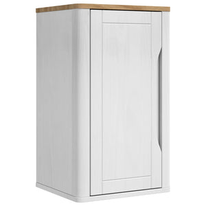 Σετ Επίπλων Μπάνιου FLORO 4 τεμ. Λευκό Στερεό ξύλο πεύκου