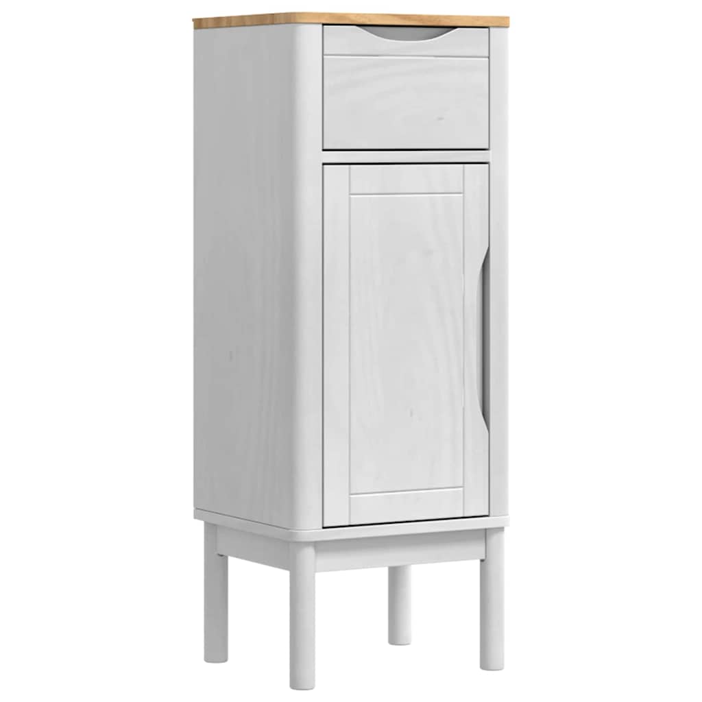 Σετ Επίπλων Μπάνιου FLORO 4 pcs Λευκό Στερεό ξύλο πεύκου