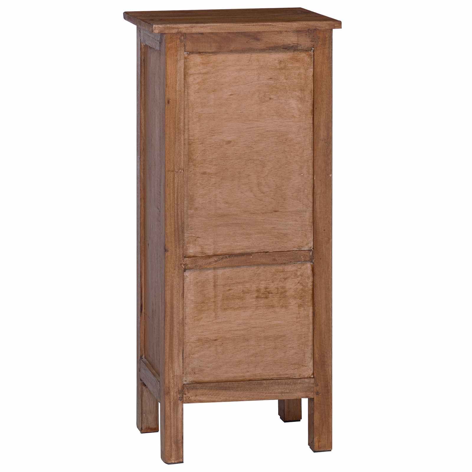 Βάση φυτών με συρτάρι με πόρτα Καφέ 36 x 25 x 80 εκ Ξύλο Μαόνι
