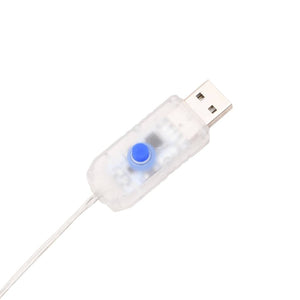 LED Ελάφια 4 τμχ. Ασημί 45 x 19 x 65 εκ ύφασμα
