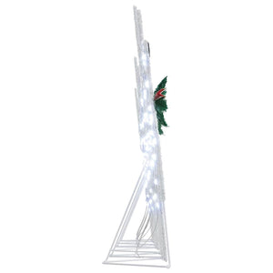 LED Ελάφια 6 τμχ. Ασημί 45 x 19 x 65 εκ ύφασμα