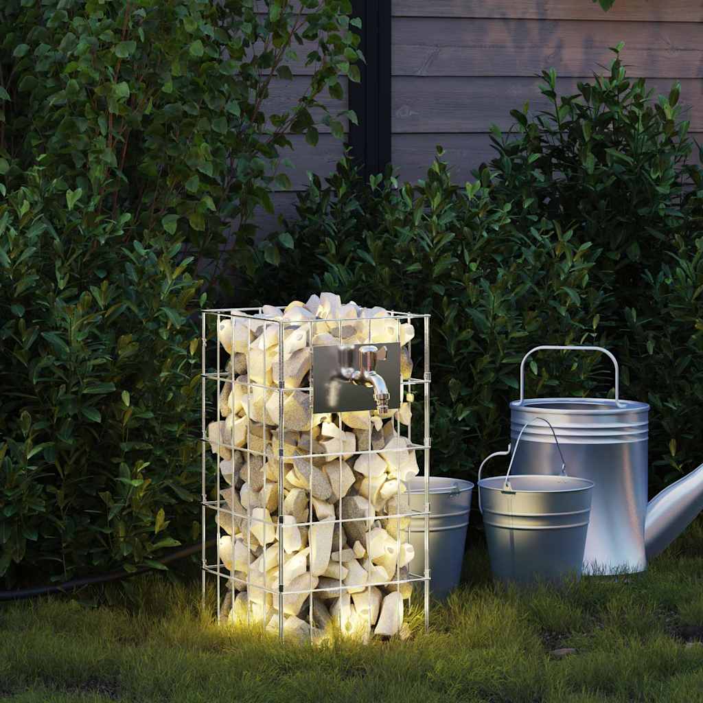 Βρύση Γκαμπιόν Ασημί 26 x 25 x 50 εκ Ανοξείδωτο ατσάλι