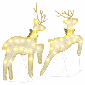 LED Ελάφια 2 pcs Θερμό λευκό ύφασμα - Pakobazaar
