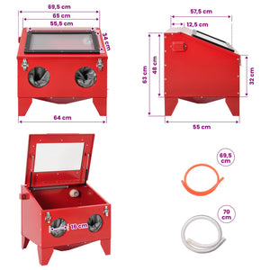 Κάμπινα Σαλονιού 150 L 125PSI Ψυχρής έλασης χάλυβας - Pakobazaar