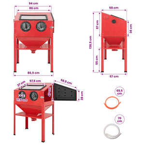 Κάμπινα Σαλονιού 226 L 125PSI Ψυχρής έλασης χάλυβας