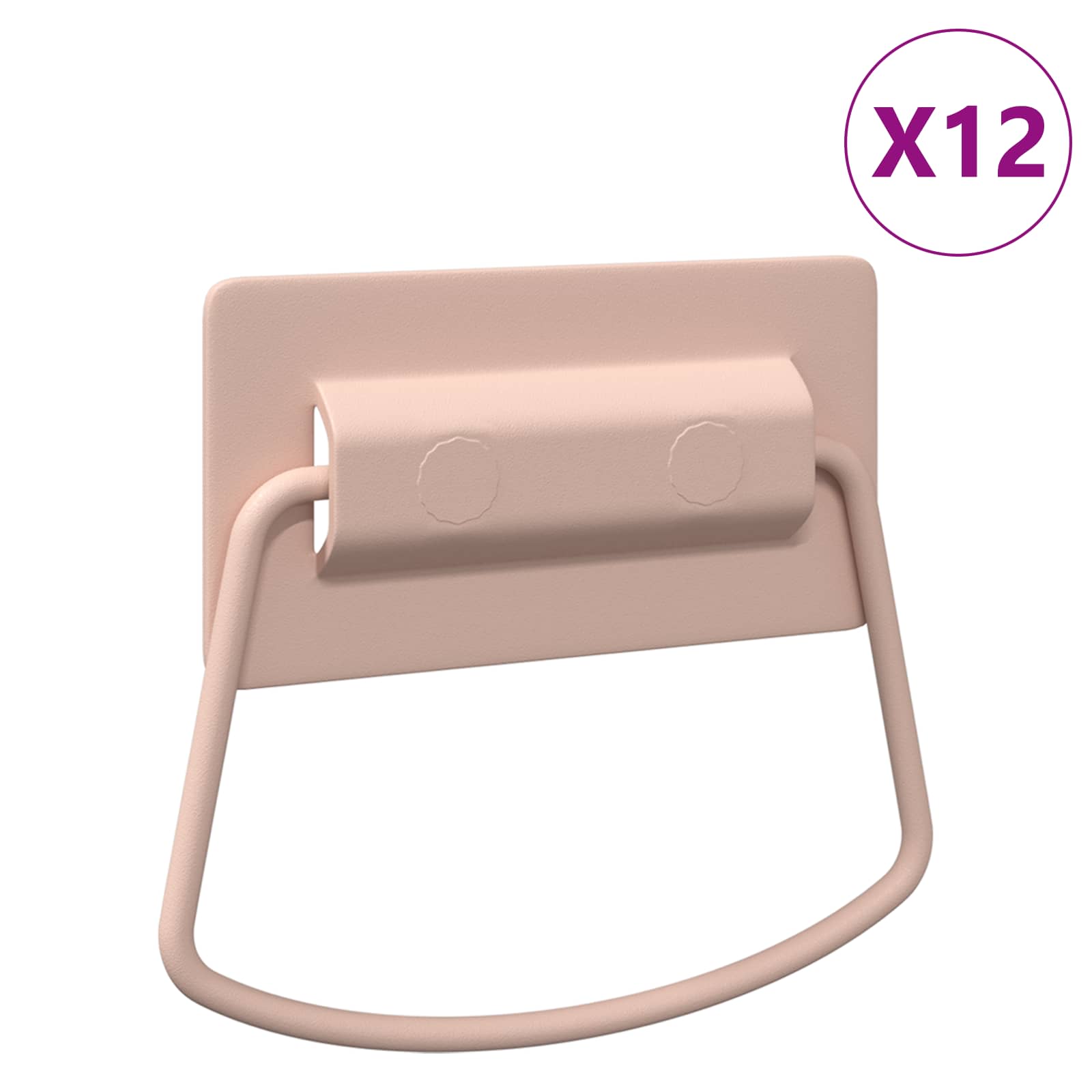 Χερούλια Ντουλαπιών 12 pcs Ροζ 85 x 45 χιλ Μέταλλο - Pakobazaar