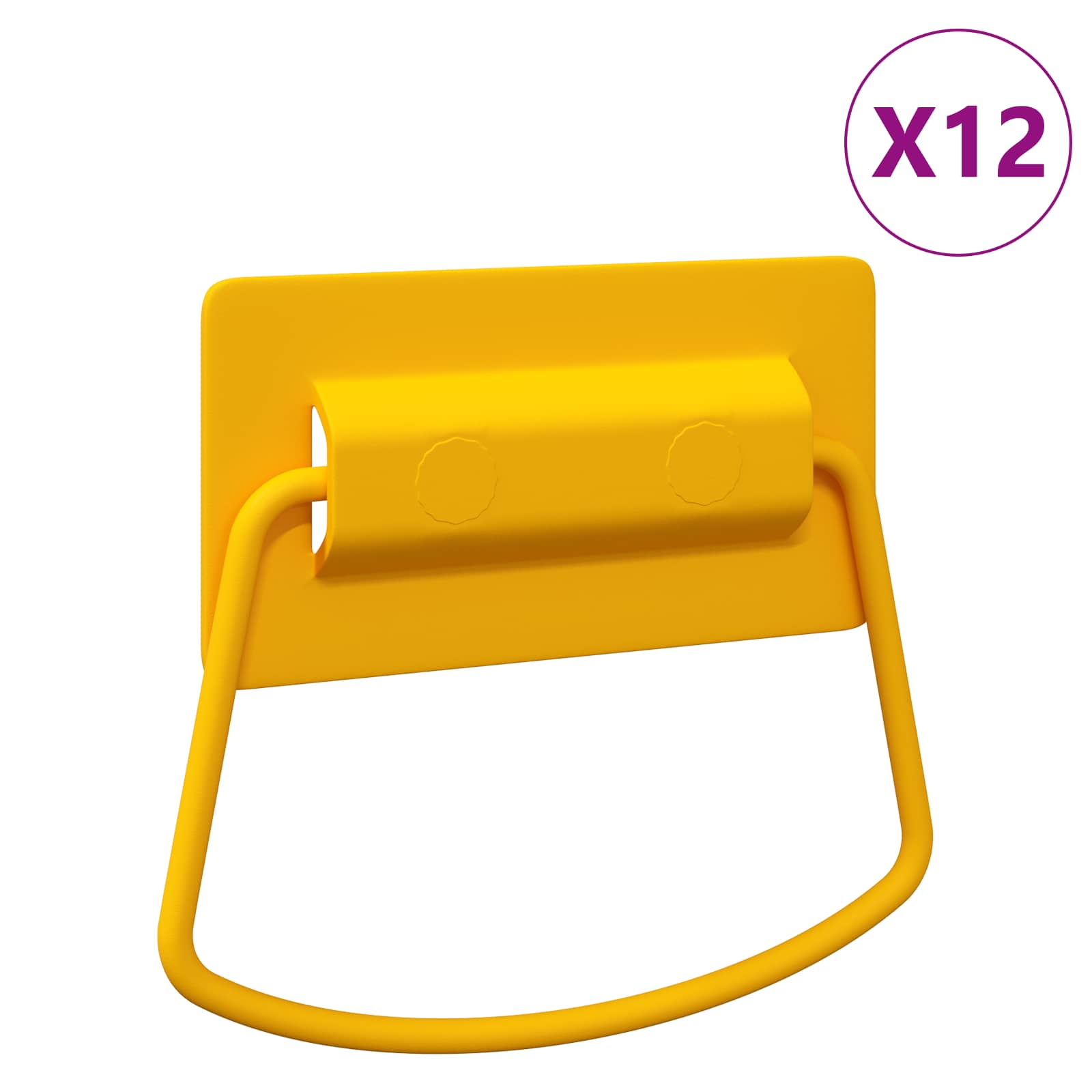 Χερούλια Ντουλαπιών 12 pcs Μουσταρδί 85 x 45 χιλ Μέταλλο - Pakobazaar