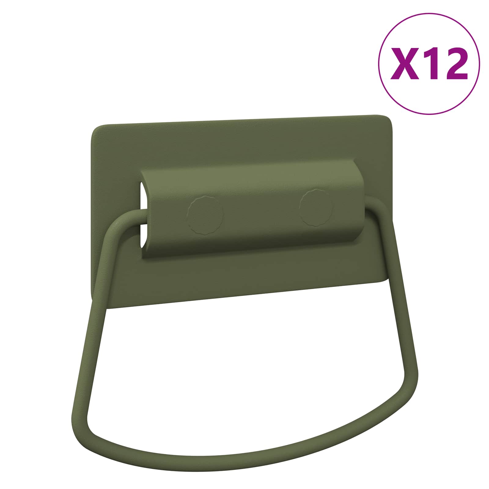 Χερούλια Ντουλαπιών 12 pcs Γκρι 85 x 45 χιλ Μέταλλο - Pakobazaar