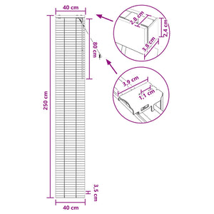 Βενετσιάνικη Σκίαση Όψη Δρύς 40 x 250 εκ. 35 mm - Pakobazaar