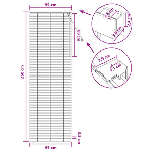 Βενετσιάνικη Σκίαση Λευκό 95 x 250 εκ. 35 mm - Pakobazaar