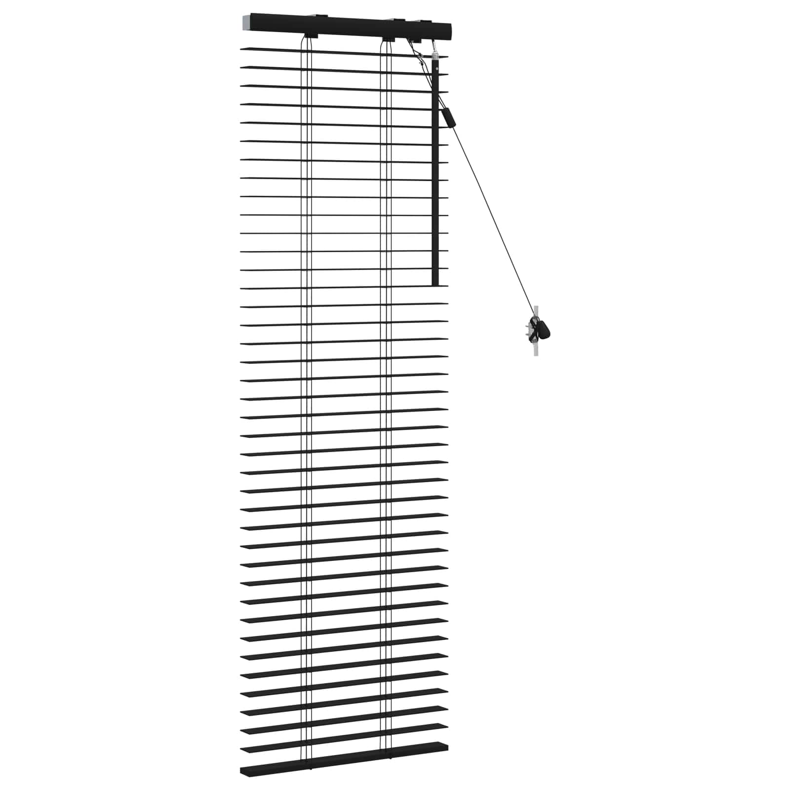 Βενετσιάνικη Σκίαση Μαύρο 45 x 130 εκ 35 mm - Pakobazaar
