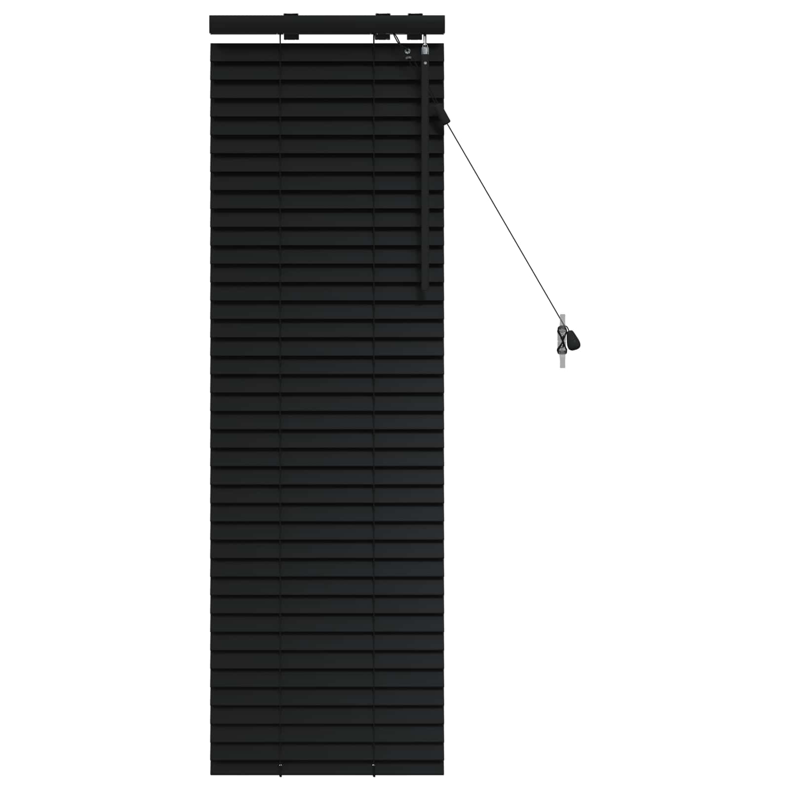 Βενετσιάνικη Σκίαση Μαύρο 50 x 130 εκ 35 mm - Pakobazaar