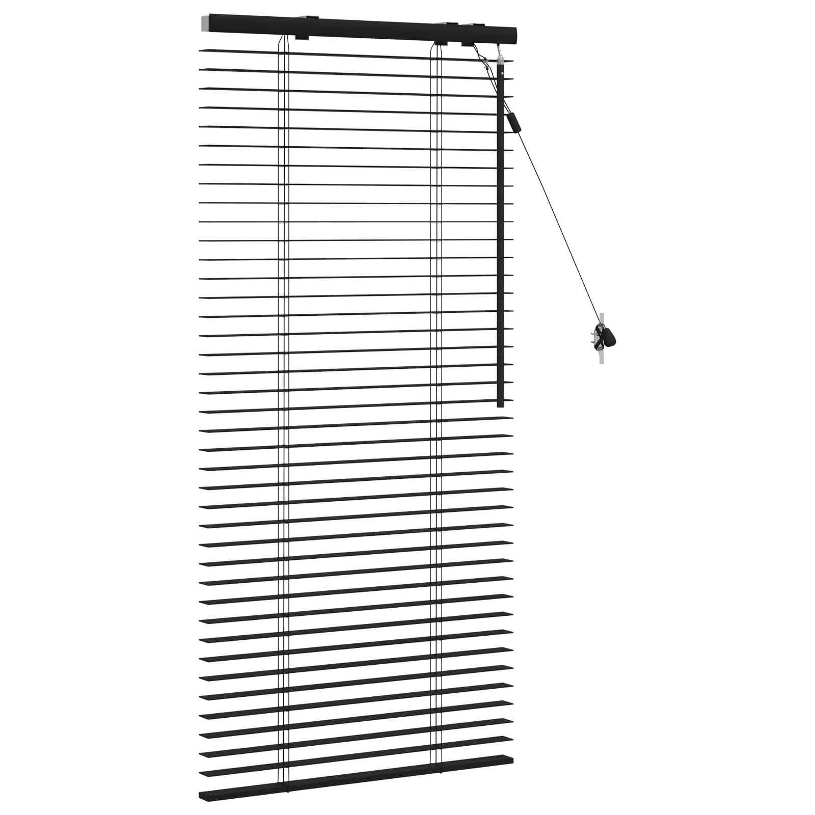 Βενετσιάνικη Σκίαση Μαύρο 55 x 130 εκ 35 mm - Pakobazaar