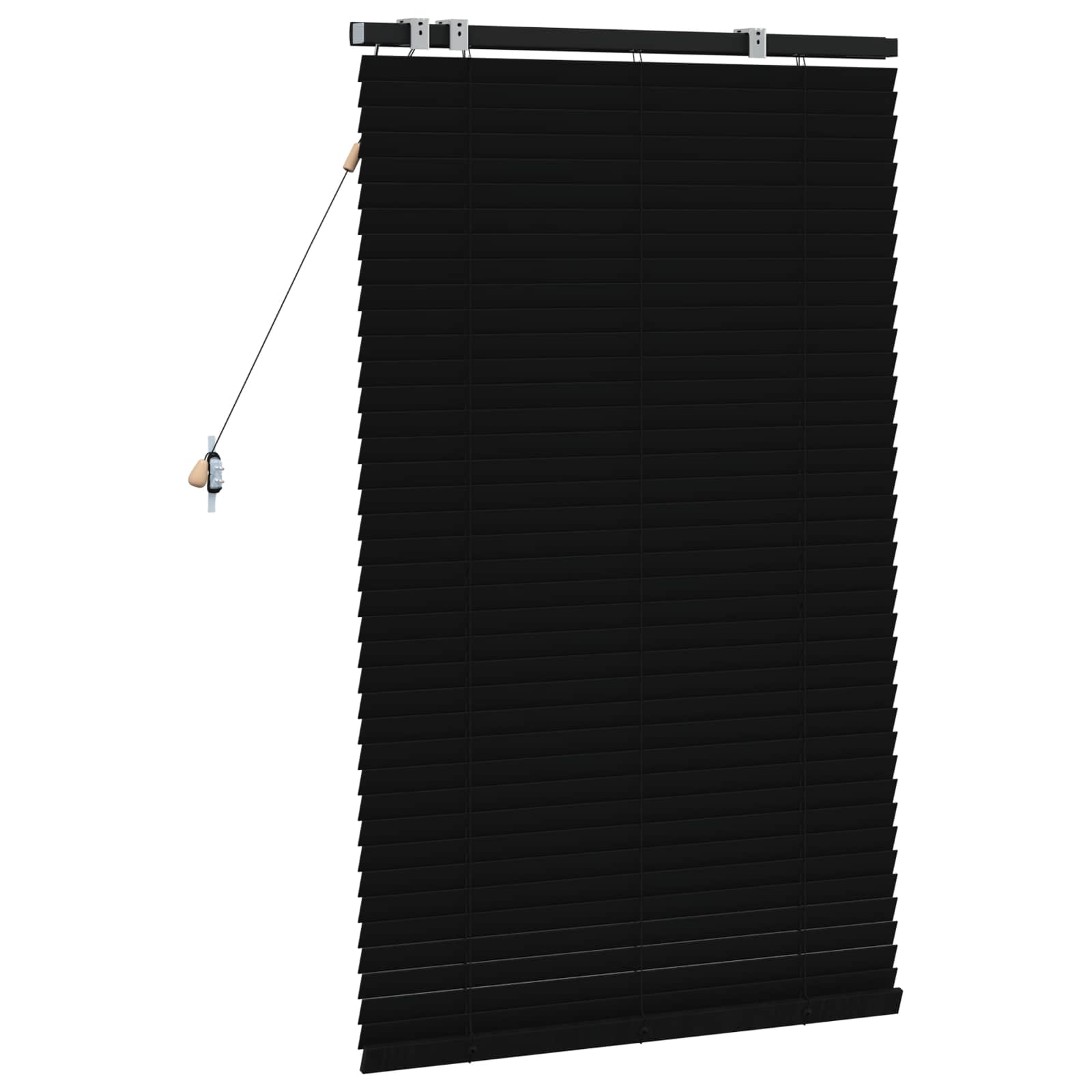 Βενετσιάνικη Σκίαση Μαύρο 80 x 130 εκ 35 mm - Pakobazaar
