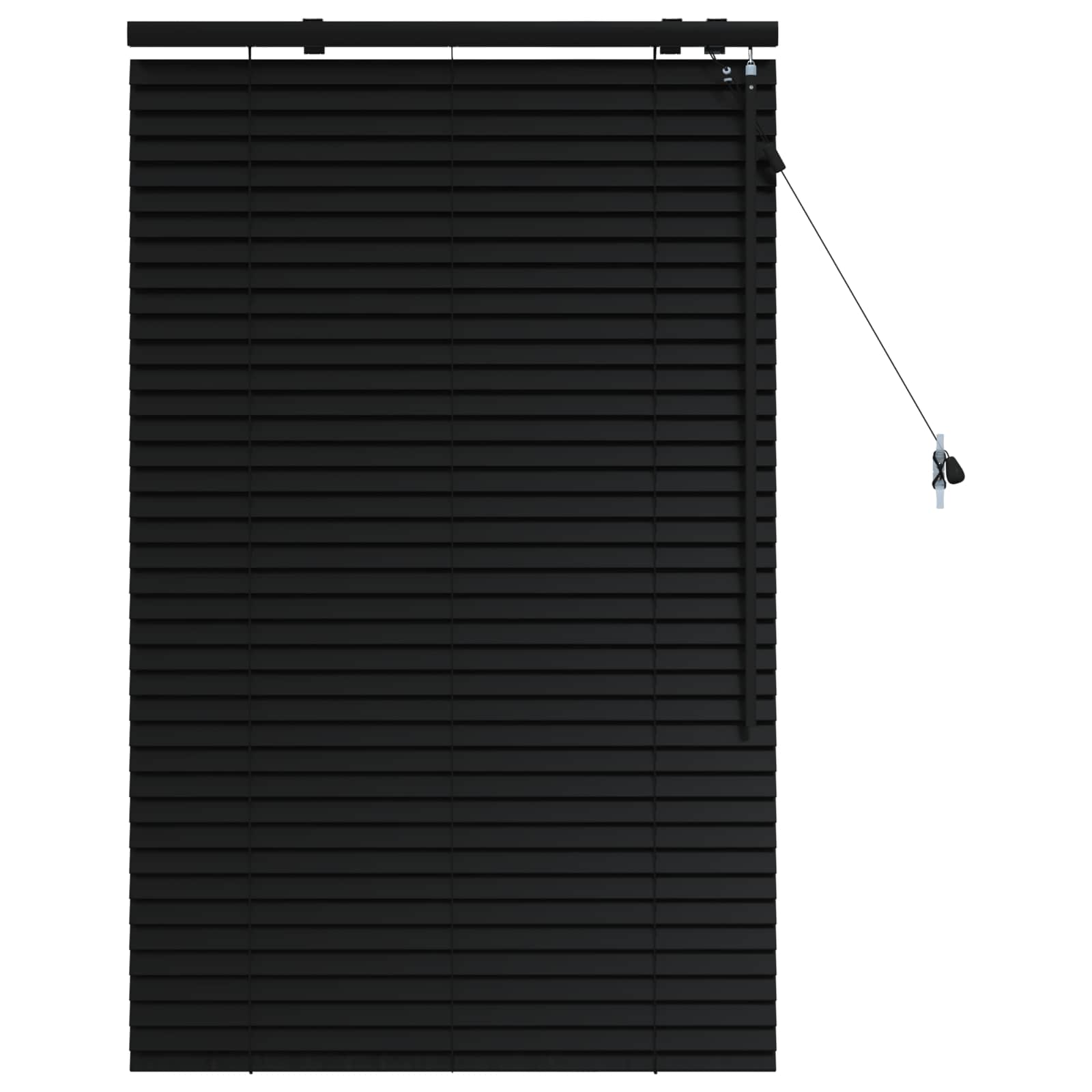 Βενετσιάνικη Σκίαση Μαύρο 80 x 130 εκ 35 mm - Pakobazaar