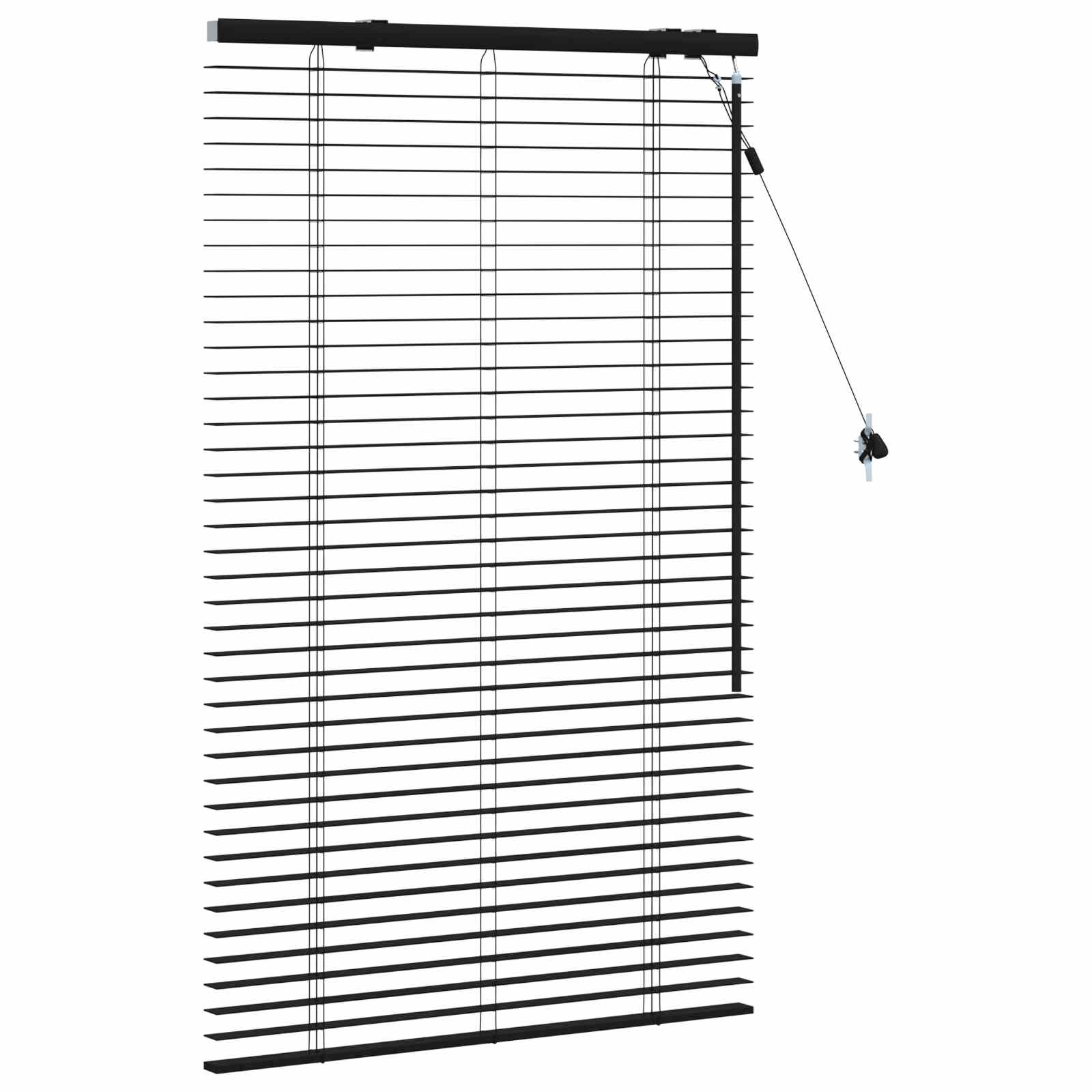 Βενετσιάνικη Σκίαση Μαύρο 90 x 130 εκ 35 mm - Pakobazaar