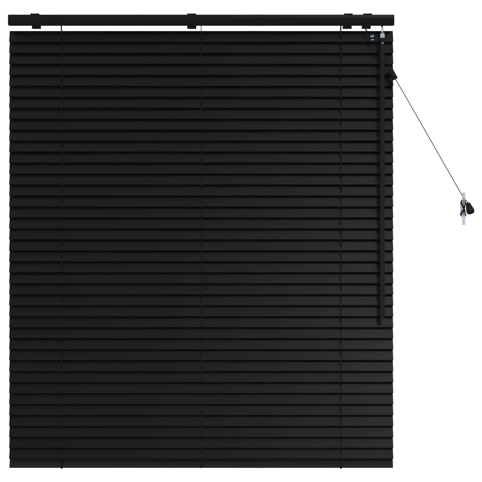 Βενετσιάνικη Σκίαση Μαύρο 120 x 130 εκ 35 mm - Pakobazaar