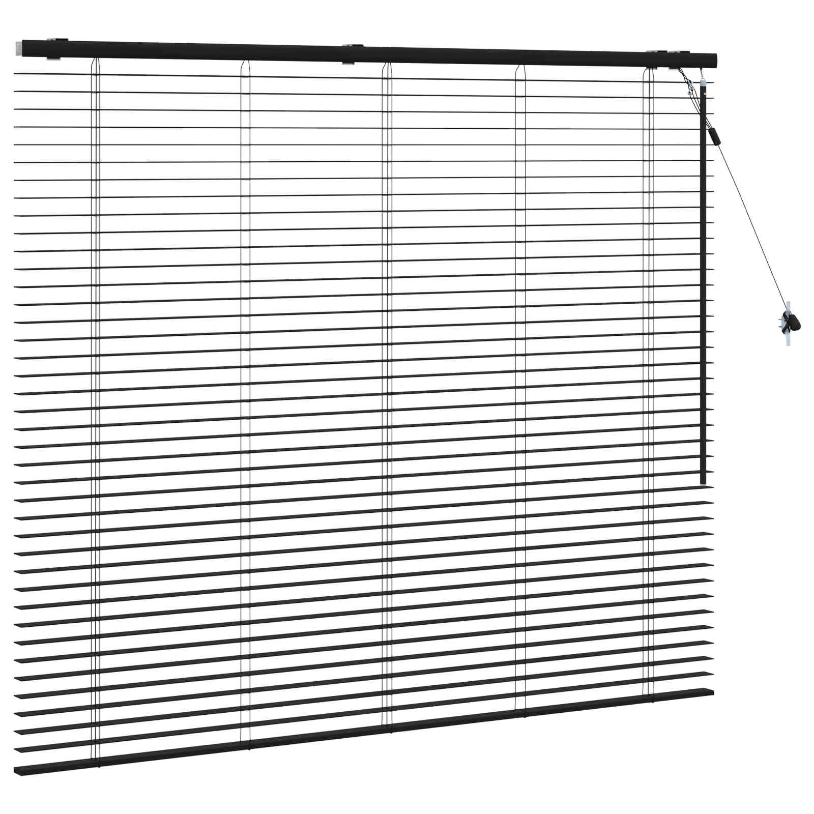 Βενετσιάνικη Σκίαση Μαύρο 130 x 130 cm 35 mm - Pakobazaar