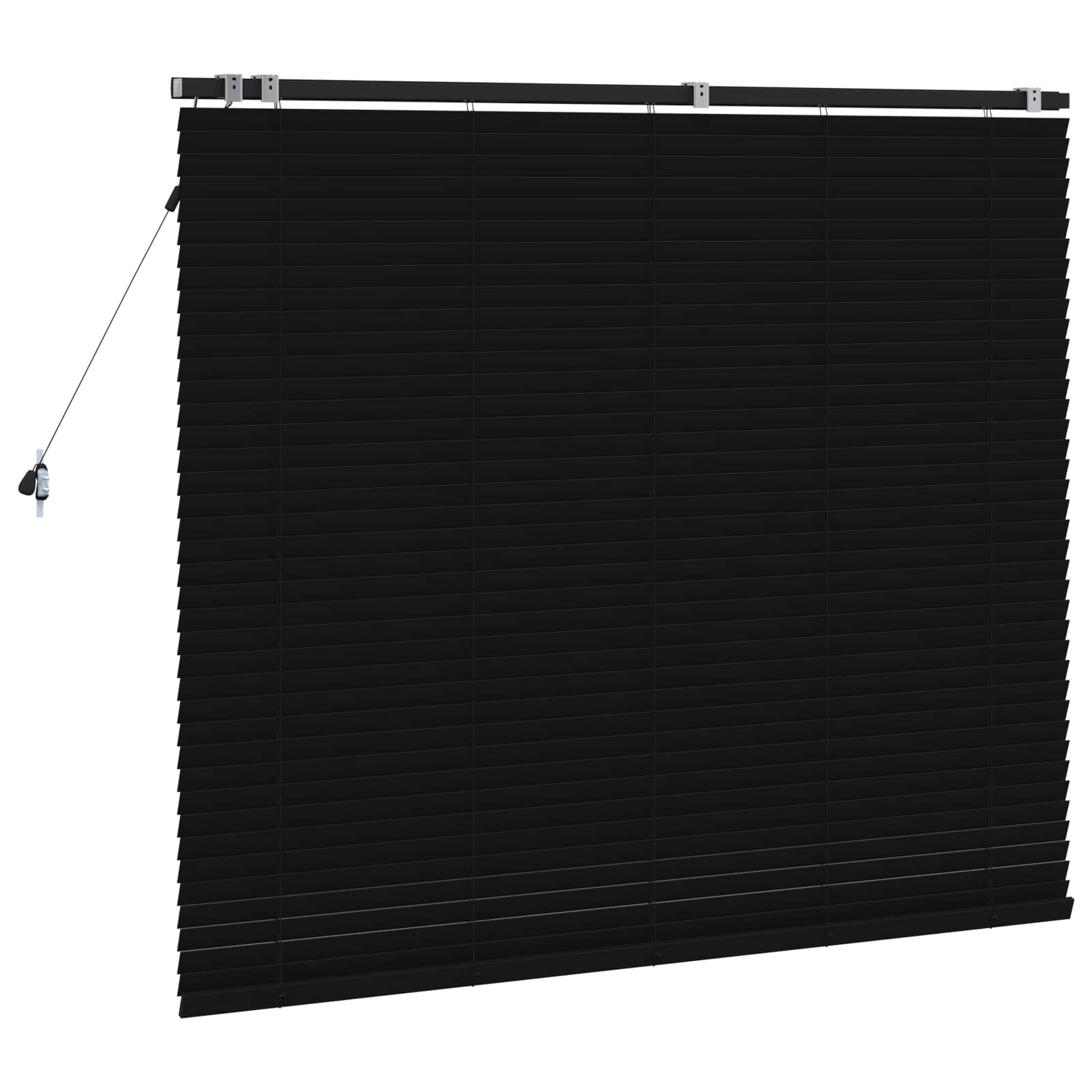 Βενετσιάνικη Σκίαση Μαύρο 140 x 130 εκ 35 mm - Pakobazaar