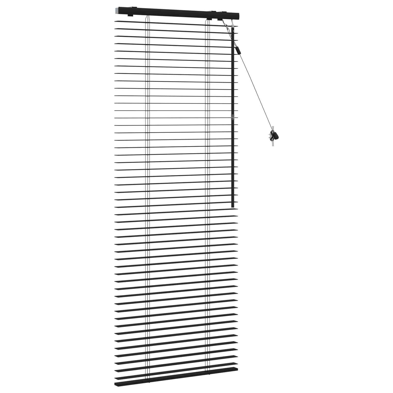Βενετσιάνικη Σκίαση Μαύρο 65 x 160 εκ. 35 mm - Pakobazaar