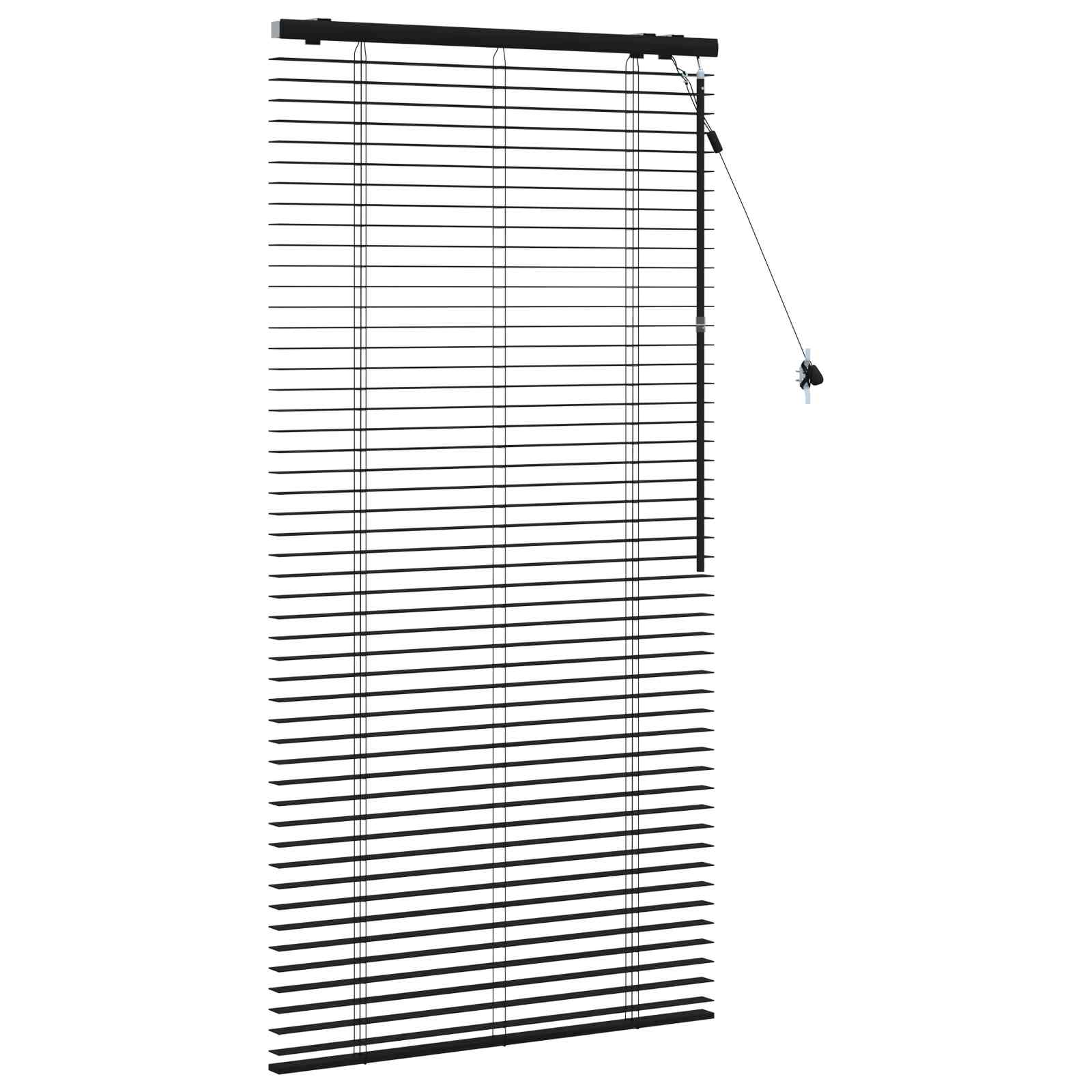 Βενετσιάνικη Σκίαση Μαύρο 70 x 160 εκ. 35 mm - Pakobazaar