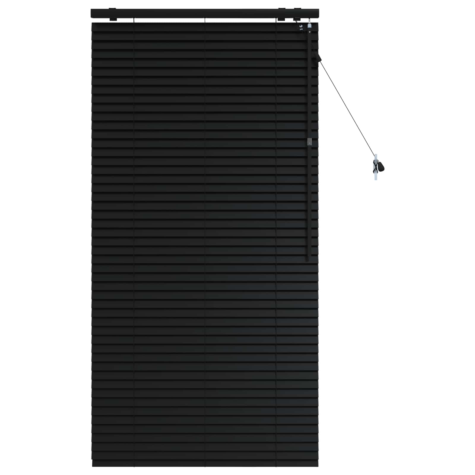 Βενετσιάνικη Σκίαση Μαύρο 70 x 160 εκ. 35 mm - Pakobazaar