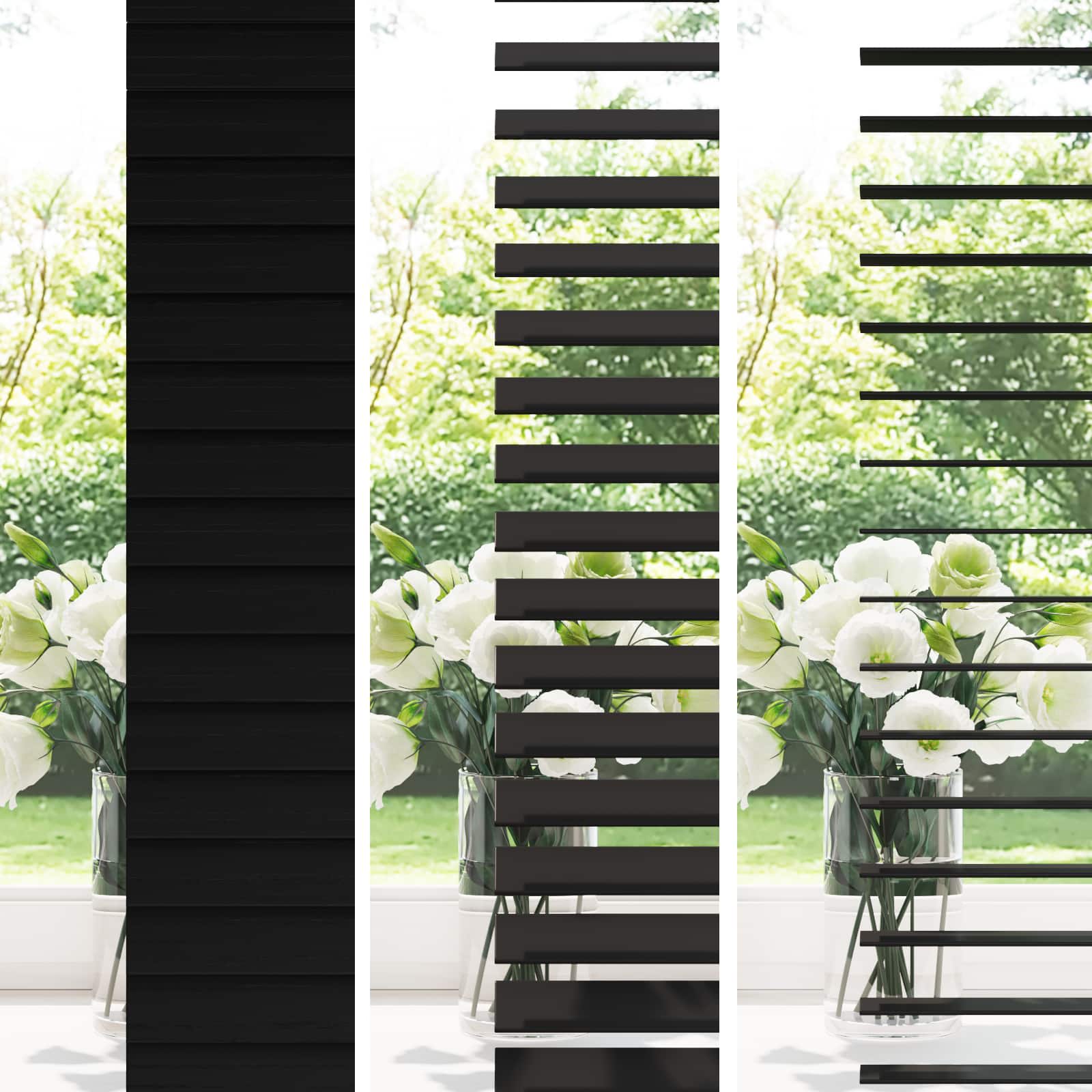 Βενετσιάνικη Σκίαση Μαύρο 130 x 160 εκ 35 mm - Pakobazaar