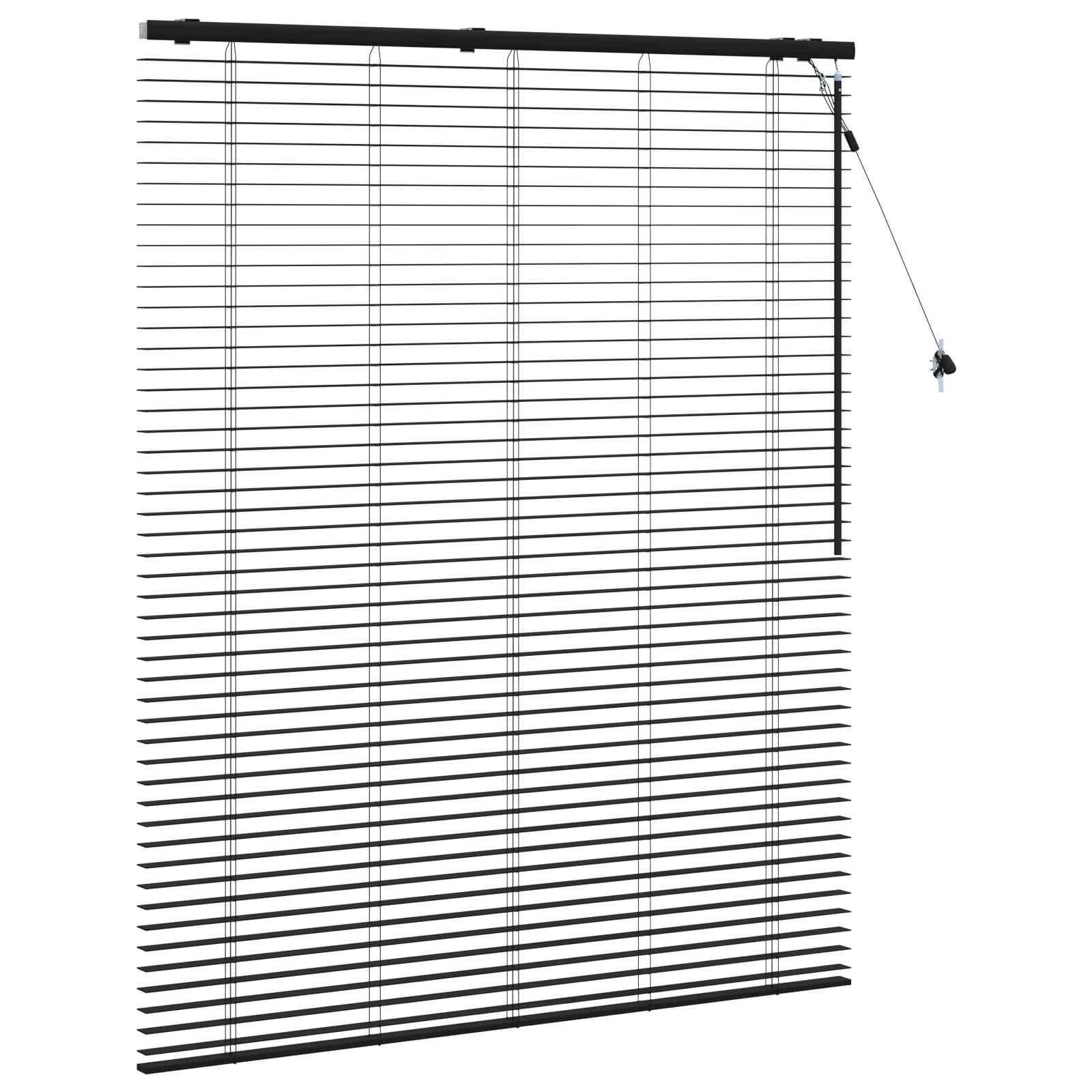 Βενετσιάνικη Σκίαση Μαύρο 130 x 160 εκ 35 mm - Pakobazaar