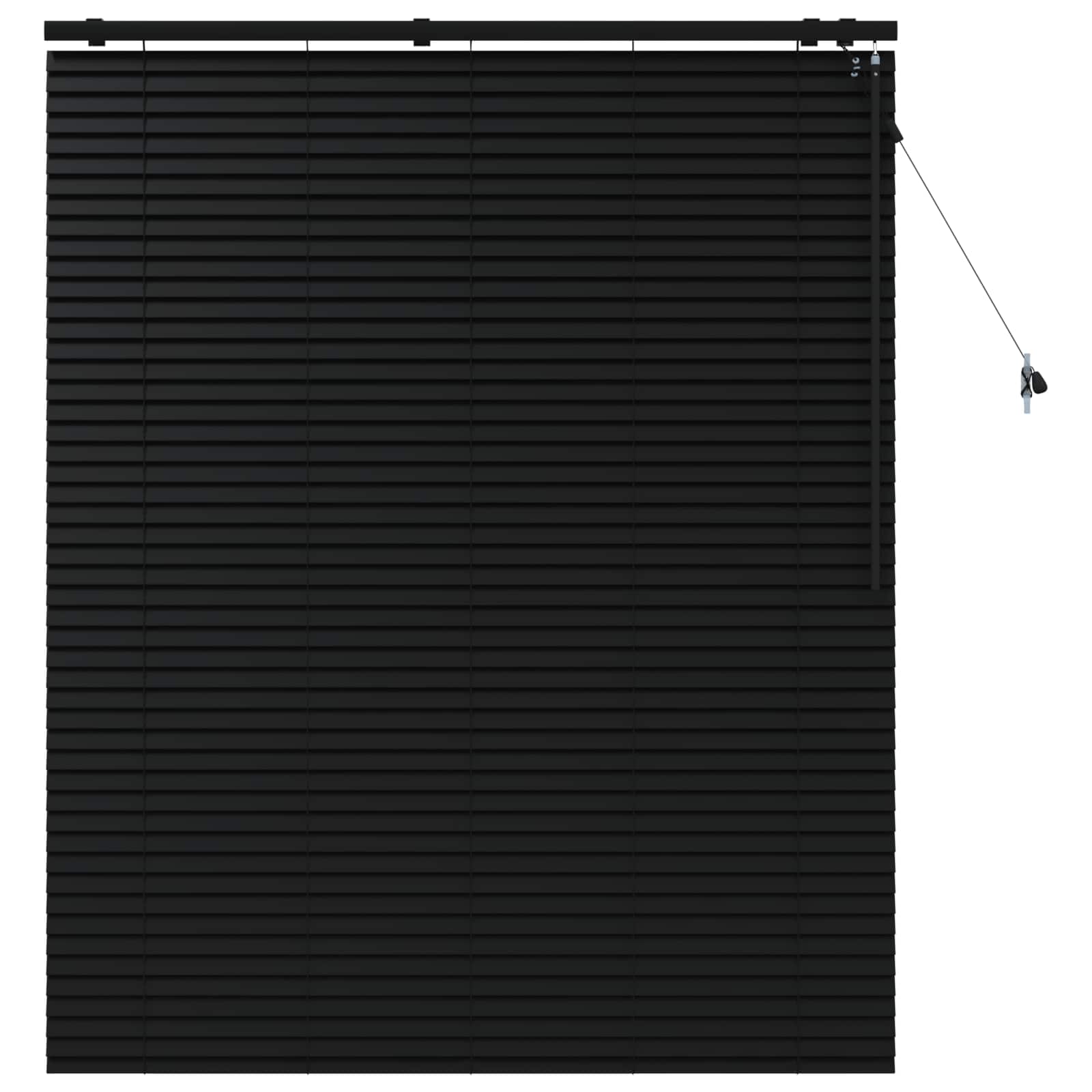 Βενετσιάνικη Σκίαση Μαύρο 135 x 160 εκ. 35 mm - Pakobazaar