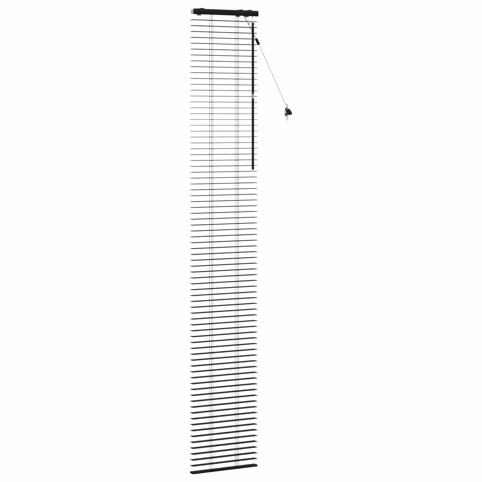 Βενετσιάνικη Σκίαση Μαύρο 40 x 250 εκ. 35 mm - Pakobazaar