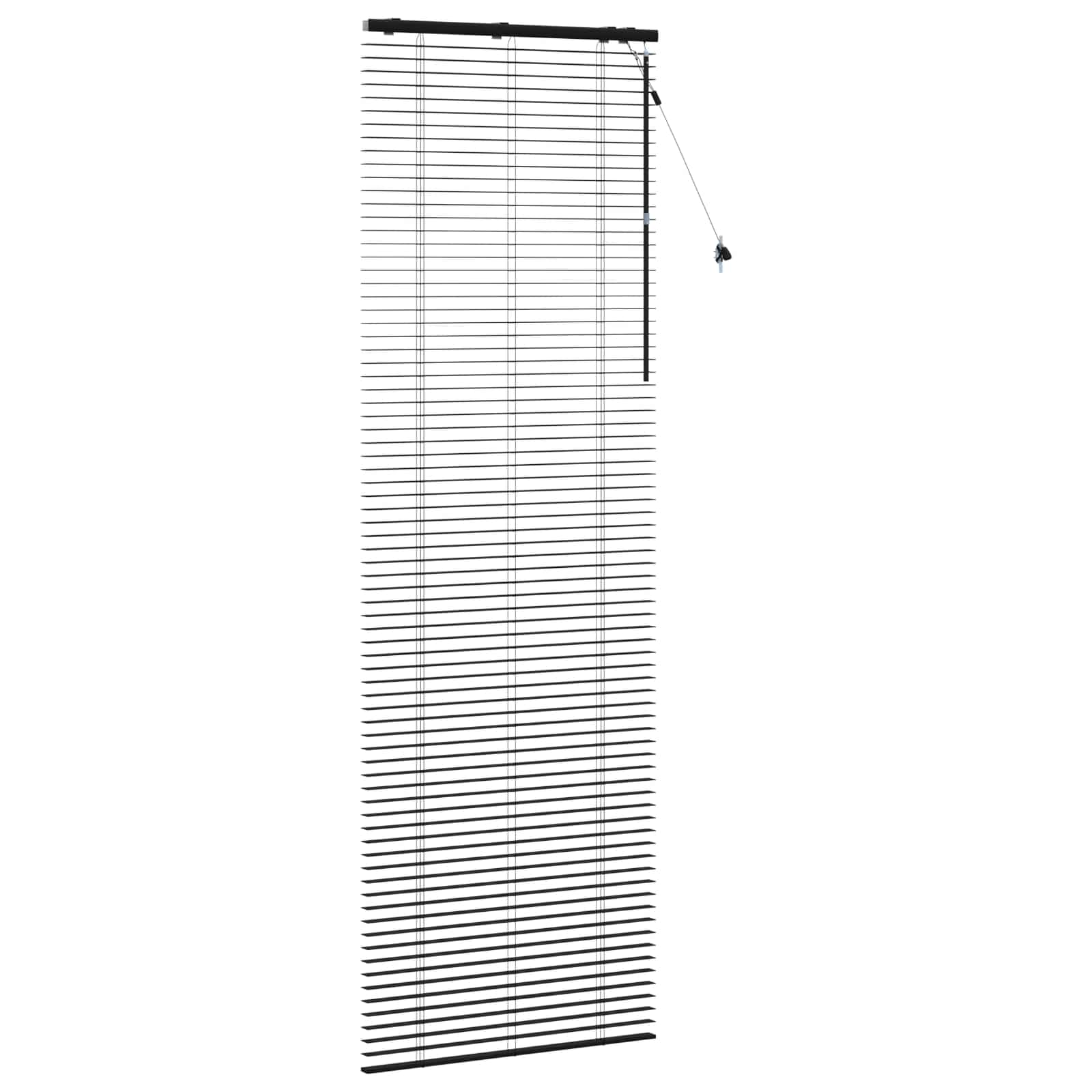 Βενετσιάνικη Σκίαση Μαύρο 75 x 250 εκ. 35 mm - Pakobazaar