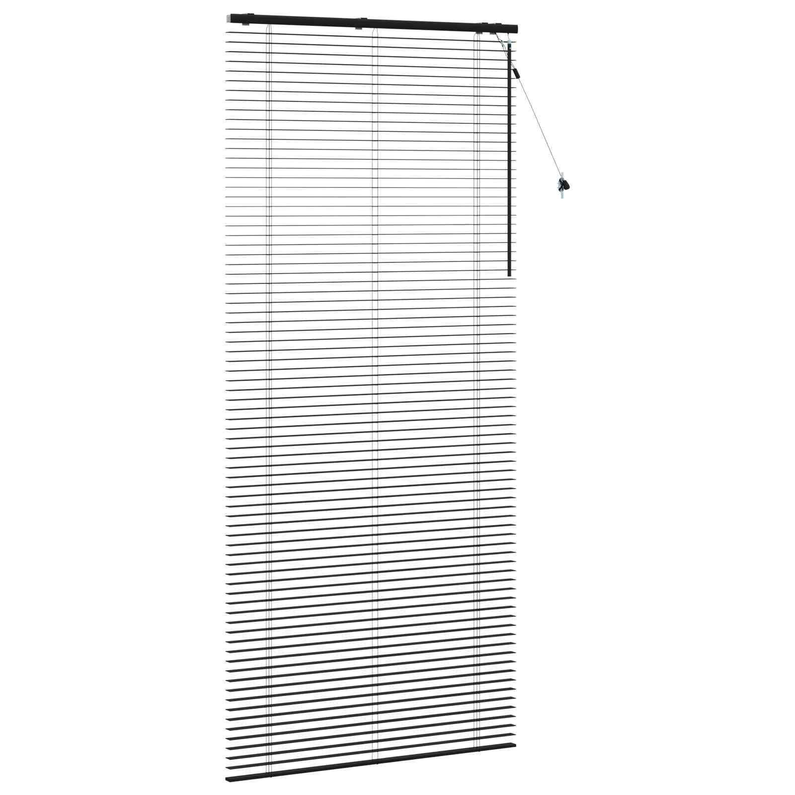 Βενετσιάνικη Σκίαση Μαύρο 120 x 250 cm 35 mm - Pakobazaar