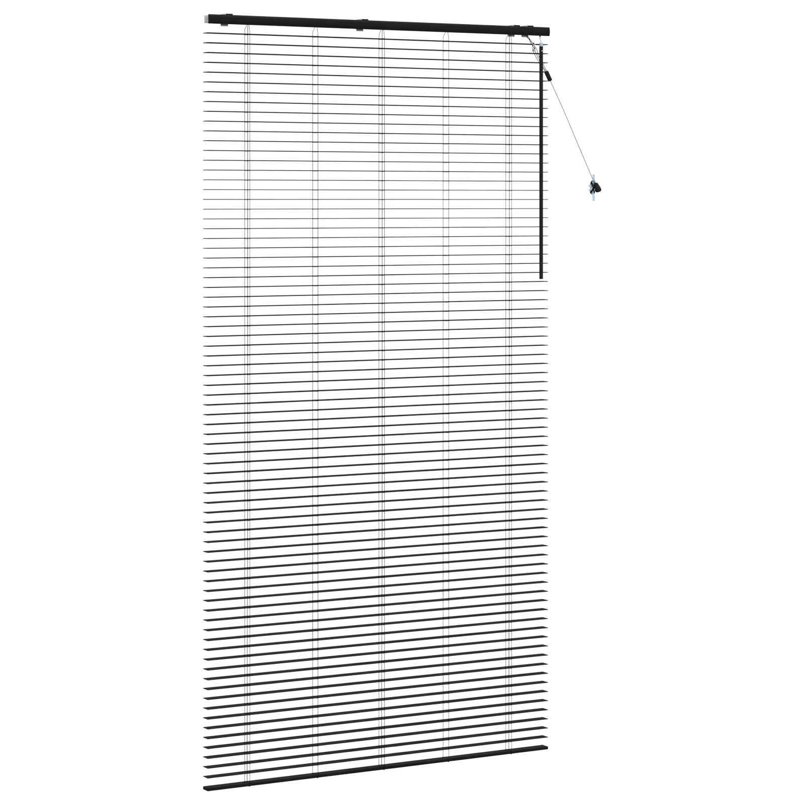 Βενετσιάνικη Σκίαση Μαύρο 135 x 250 εκ. 35 mm - Pakobazaar