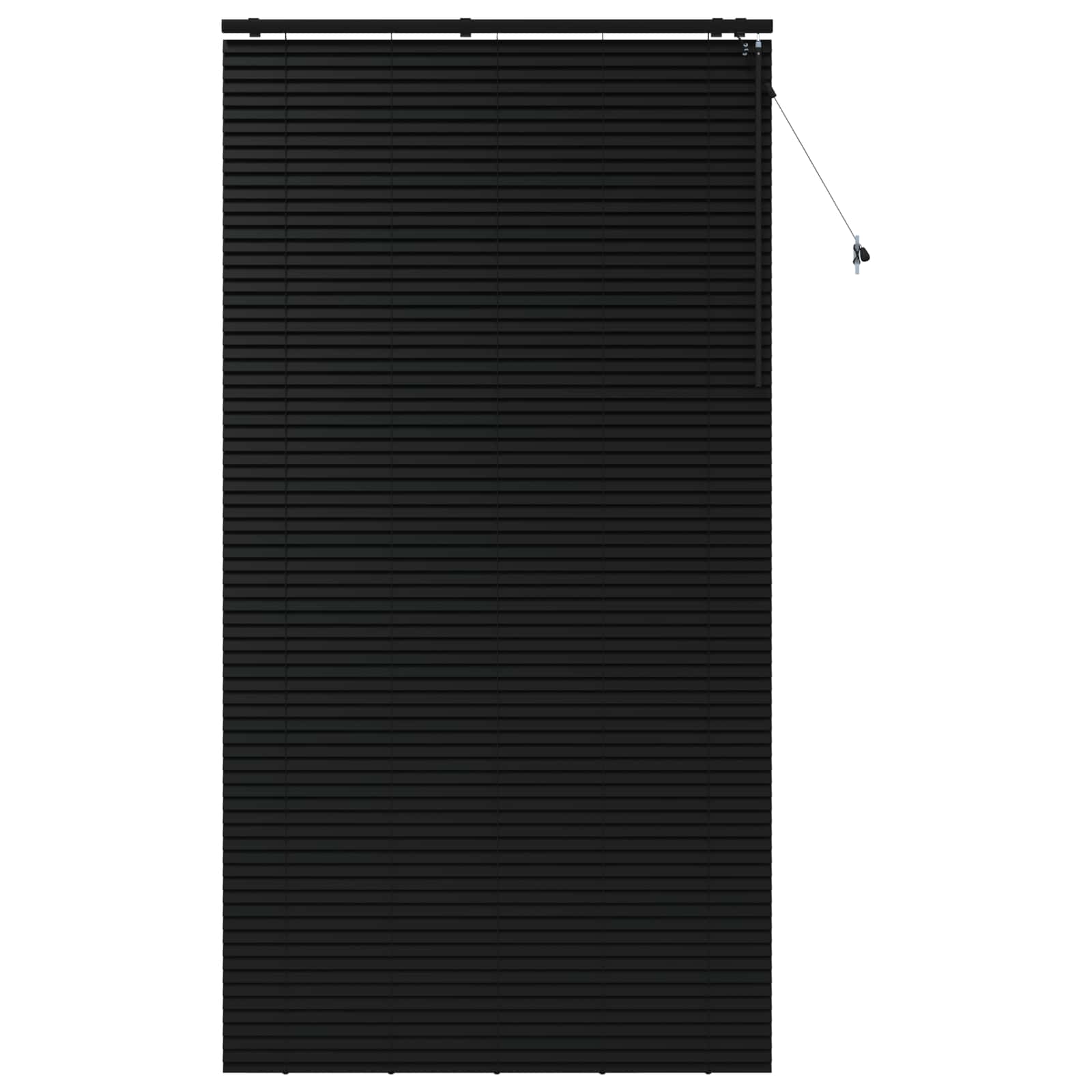 Βενετσιάνικη Σκίαση Μαύρο 135 x 250 εκ. 35 mm - Pakobazaar