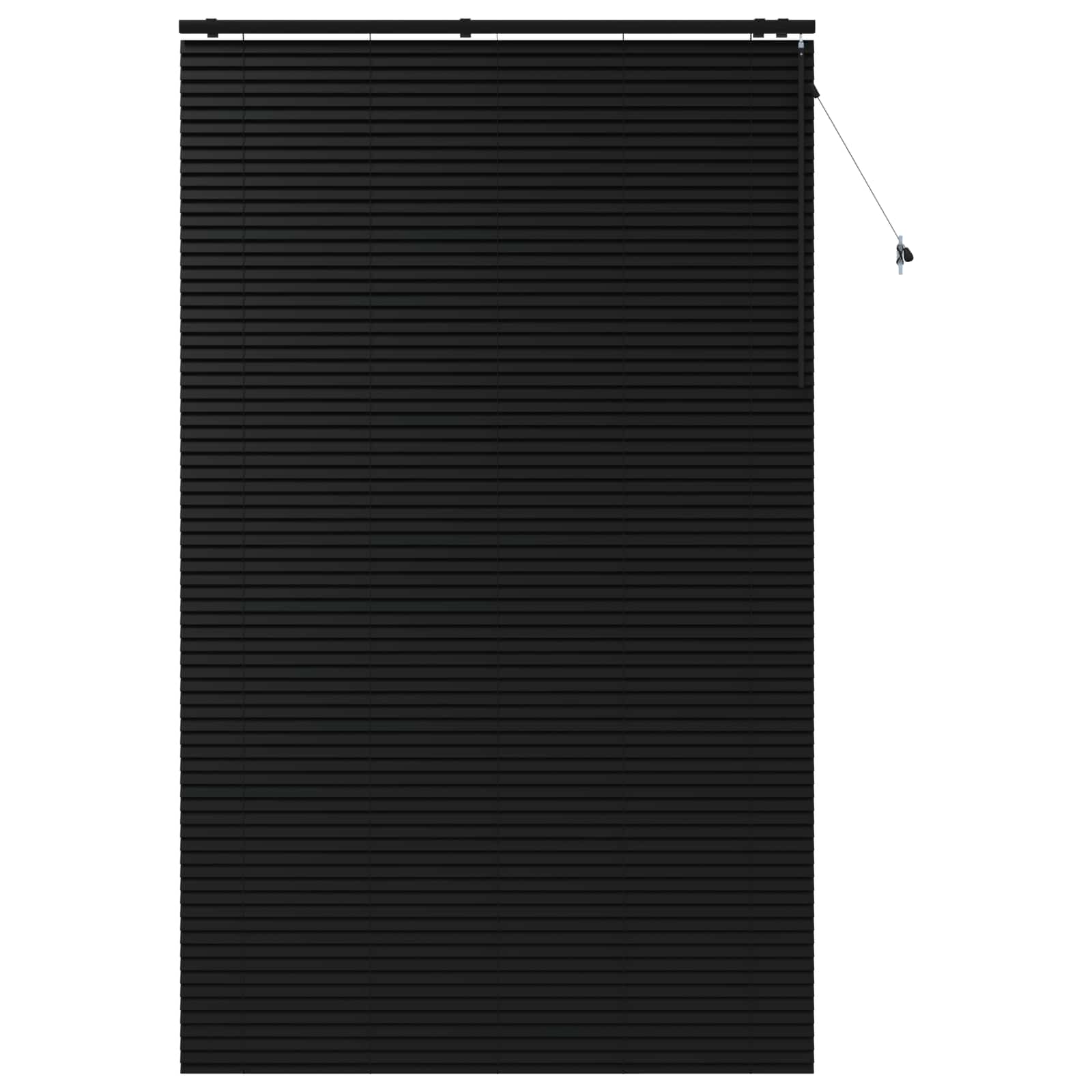 Βενετσιάνικη Σκίαση Μαύρο 150 x 250 εκ. 35 mm - Pakobazaar