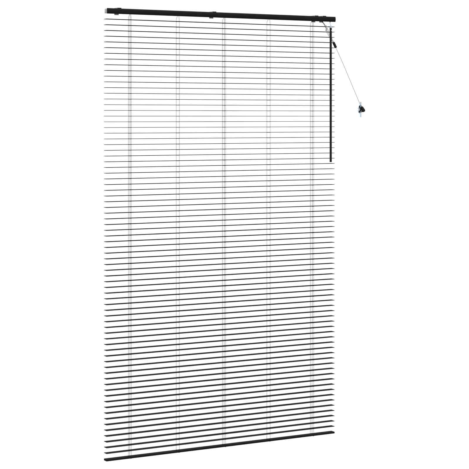 Βενετσιάνικη Σκίαση Μαύρο 155 x 250 εκ. 35 mm - Pakobazaar