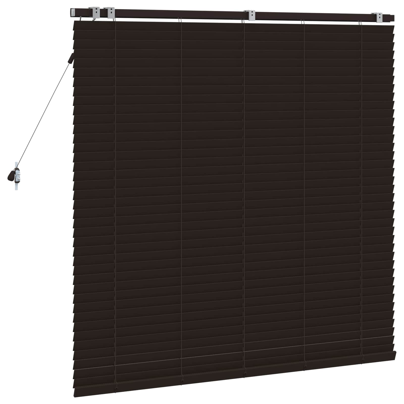 Βενετσιάνικη Σκίαση Σκούρο Καφέ 125 x 130 εκ 35 mm - Pakobazaar