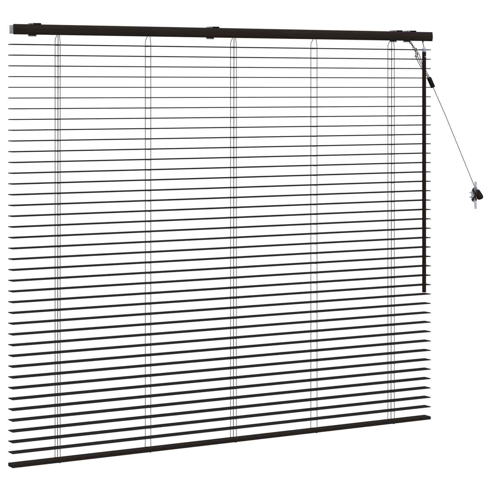 Βενετσιάνικη Σκίαση Σκούρο Καφέ 150 x 130 εκ 35 mm - Pakobazaar