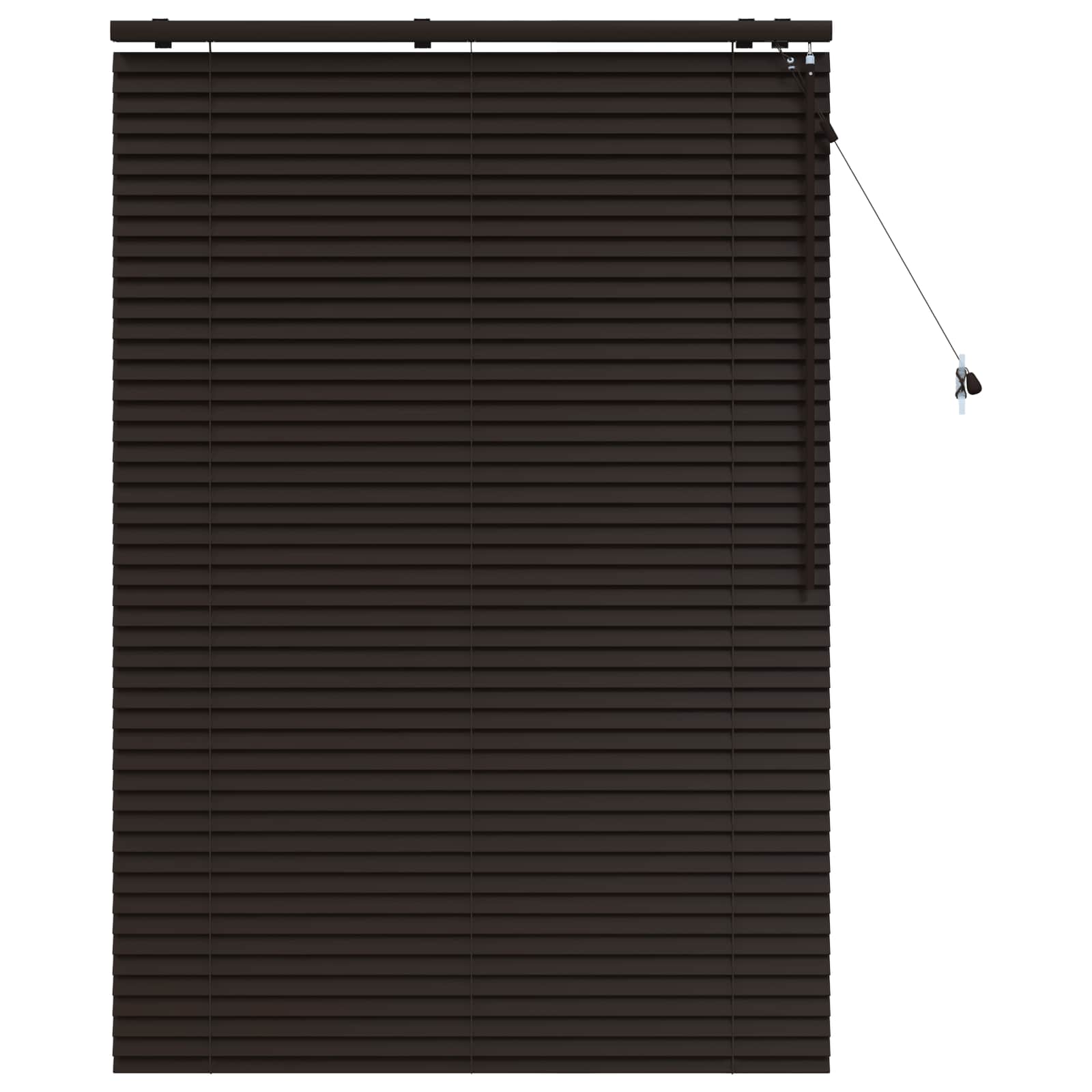 Βενετσιάνικη Σκίαση Σκούρο Καφέ 115 x 160 εκ. 35 mm - Pakobazaar