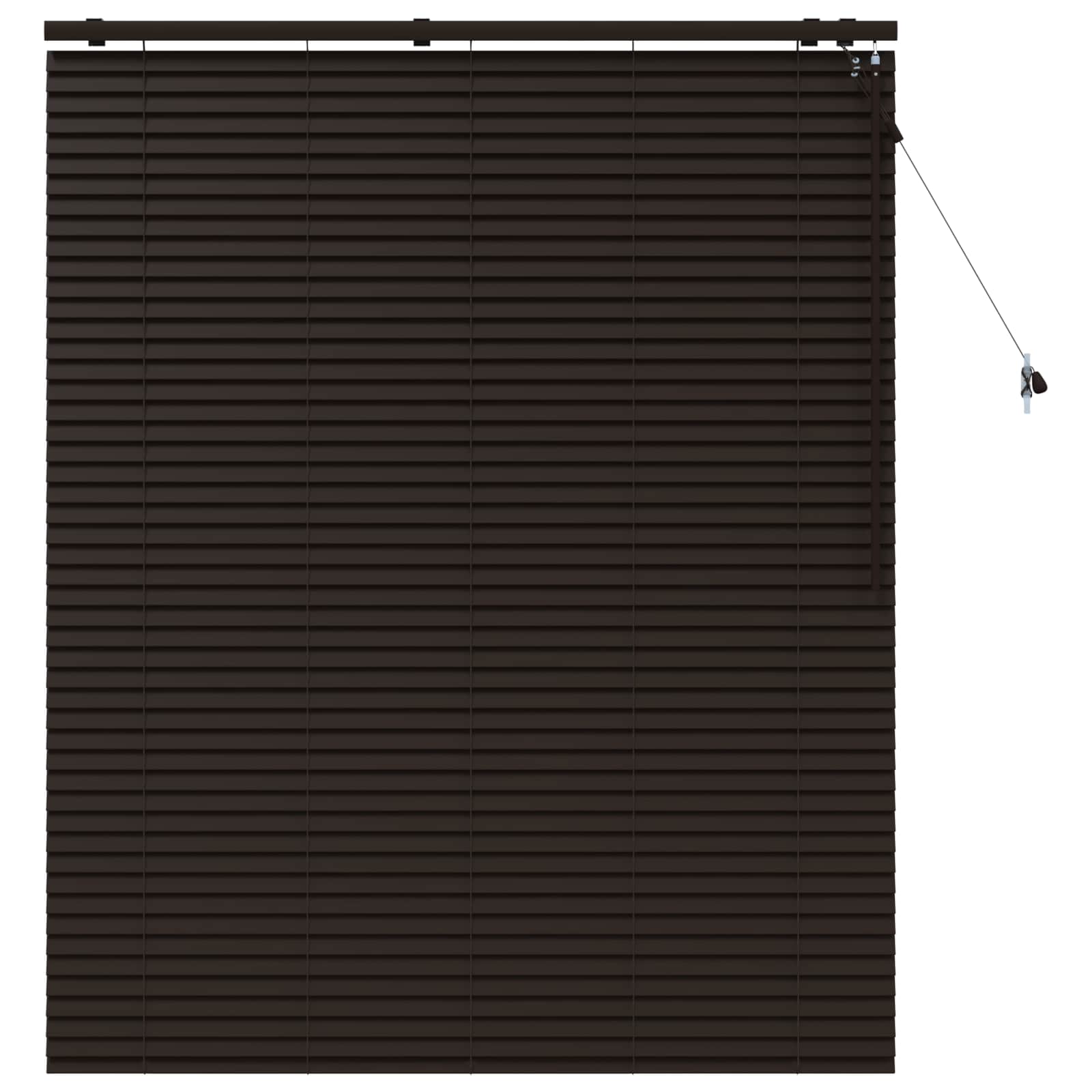 Βενετσιάνικη Σκίαση Σκούρο Καφέ 135 x 160 εκ. 35 mm - Pakobazaar