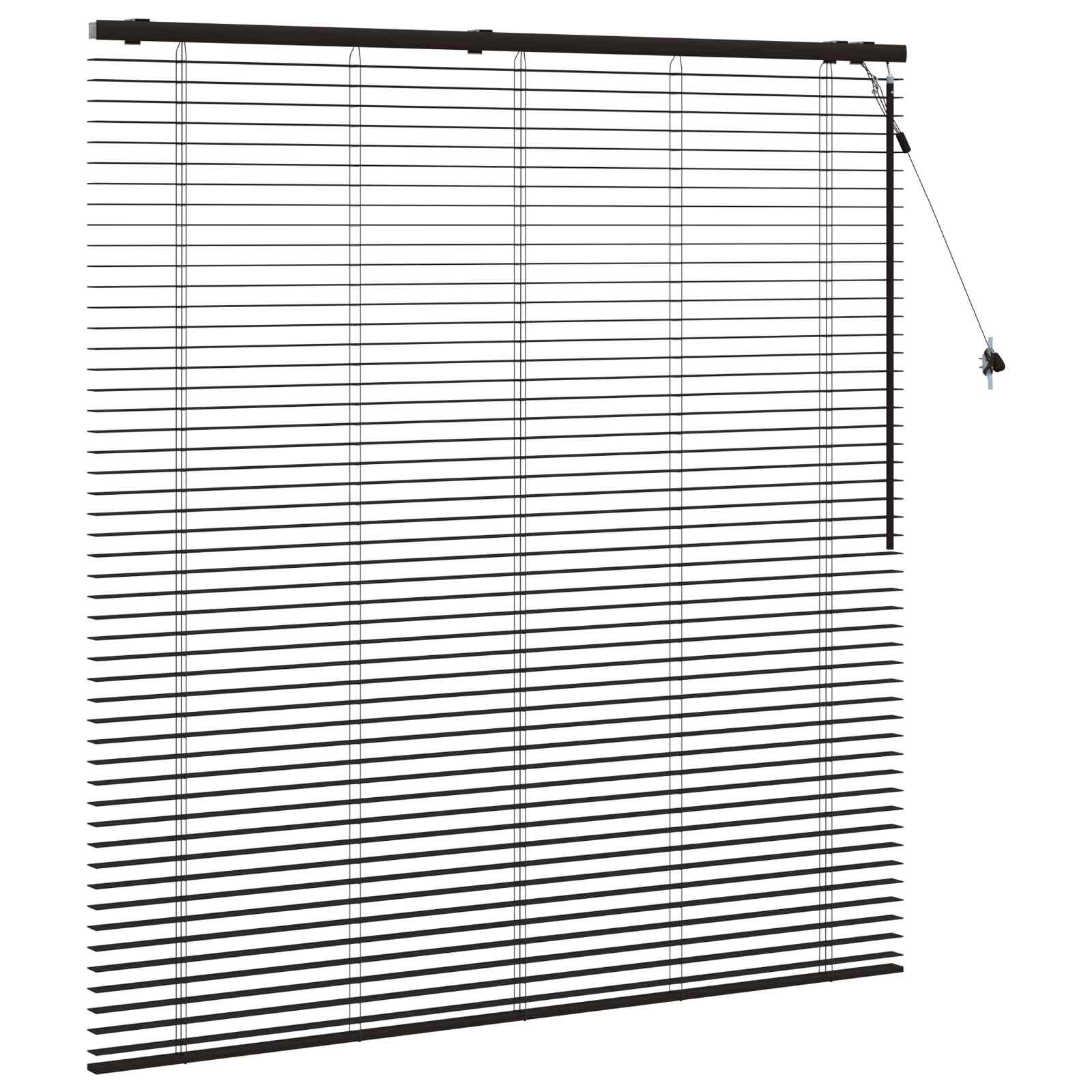 Βενετσιάνικη Σκίαση Σκούρο Καφέ 160 x 160 cm 35 mm - Pakobazaar