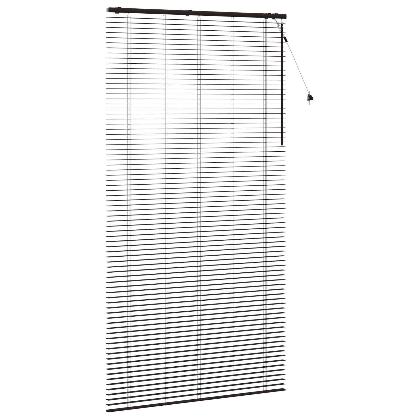 Βενετσιάνικη Σκίαση Σκούρο Καφέ 130 x 250 εκ. 35 mm