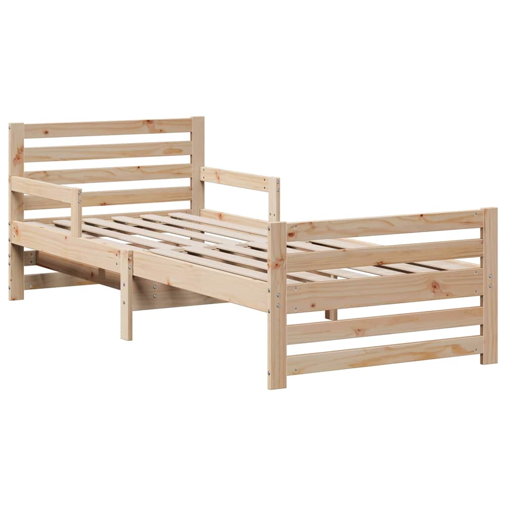 Σκελετός Κρεβατιού Καφέ 80 x 200 cm Στερεά ξυλεία πεύκου