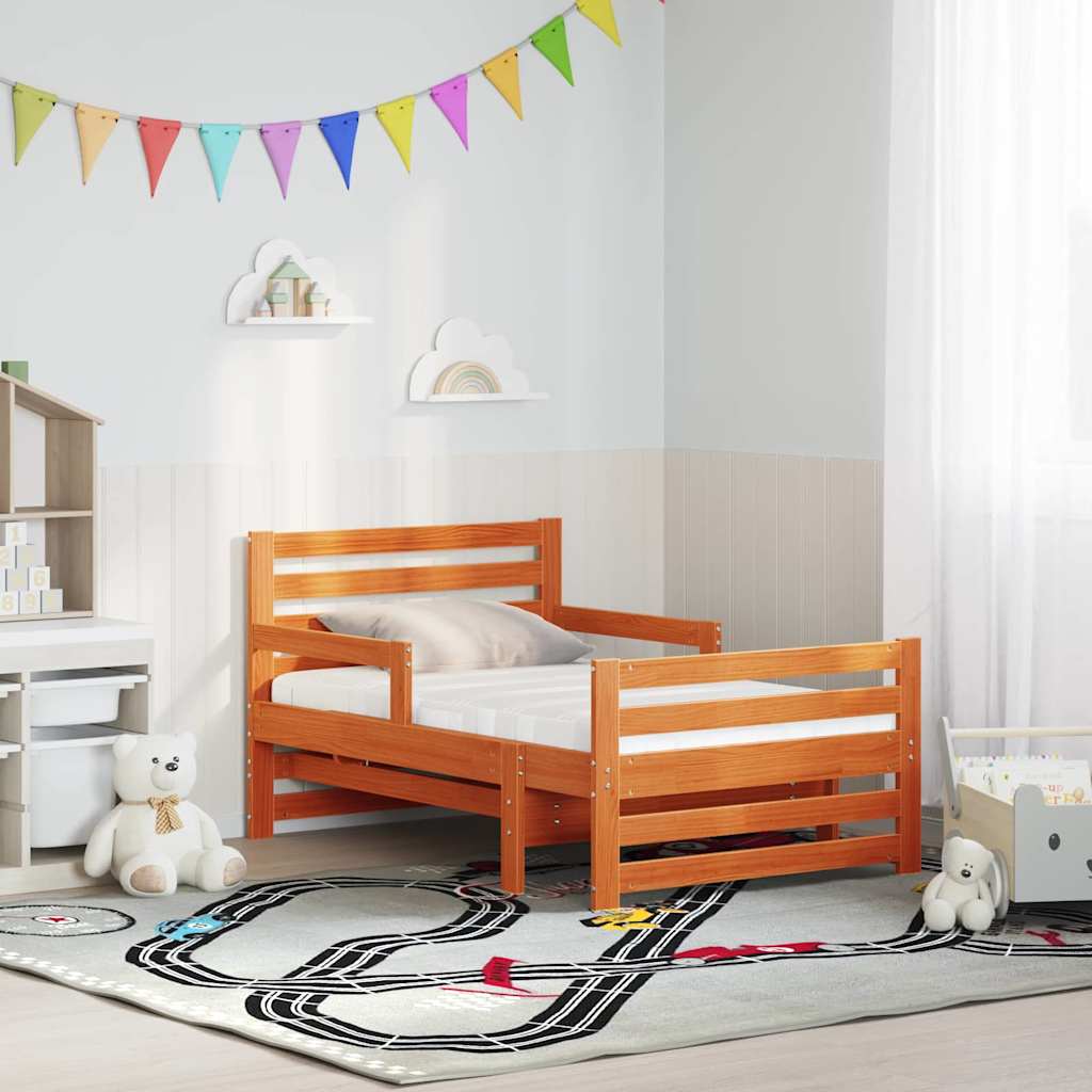 Σκελετός Κρεβατιού Καφέ 80 x 200 cm Στερεά ξυλεία πεύκου