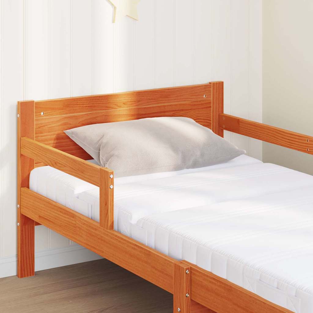 Σκελετός Κρεβατιού Καφέ 80 x 200 cm Στερεά ξυλεία πεύκου