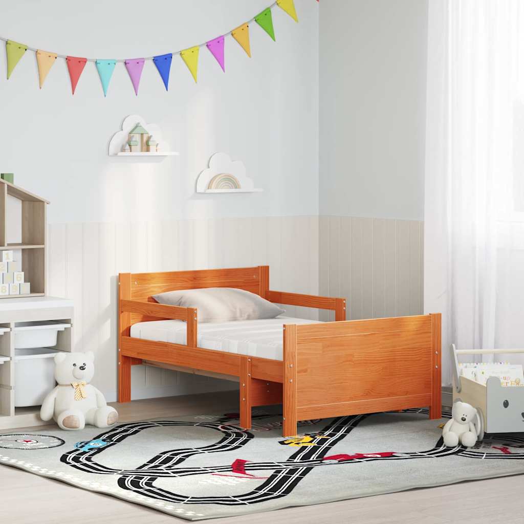 Σκελετός Κρεβατιού Καφέ 80 x 200 cm Στερεά ξυλεία πεύκου