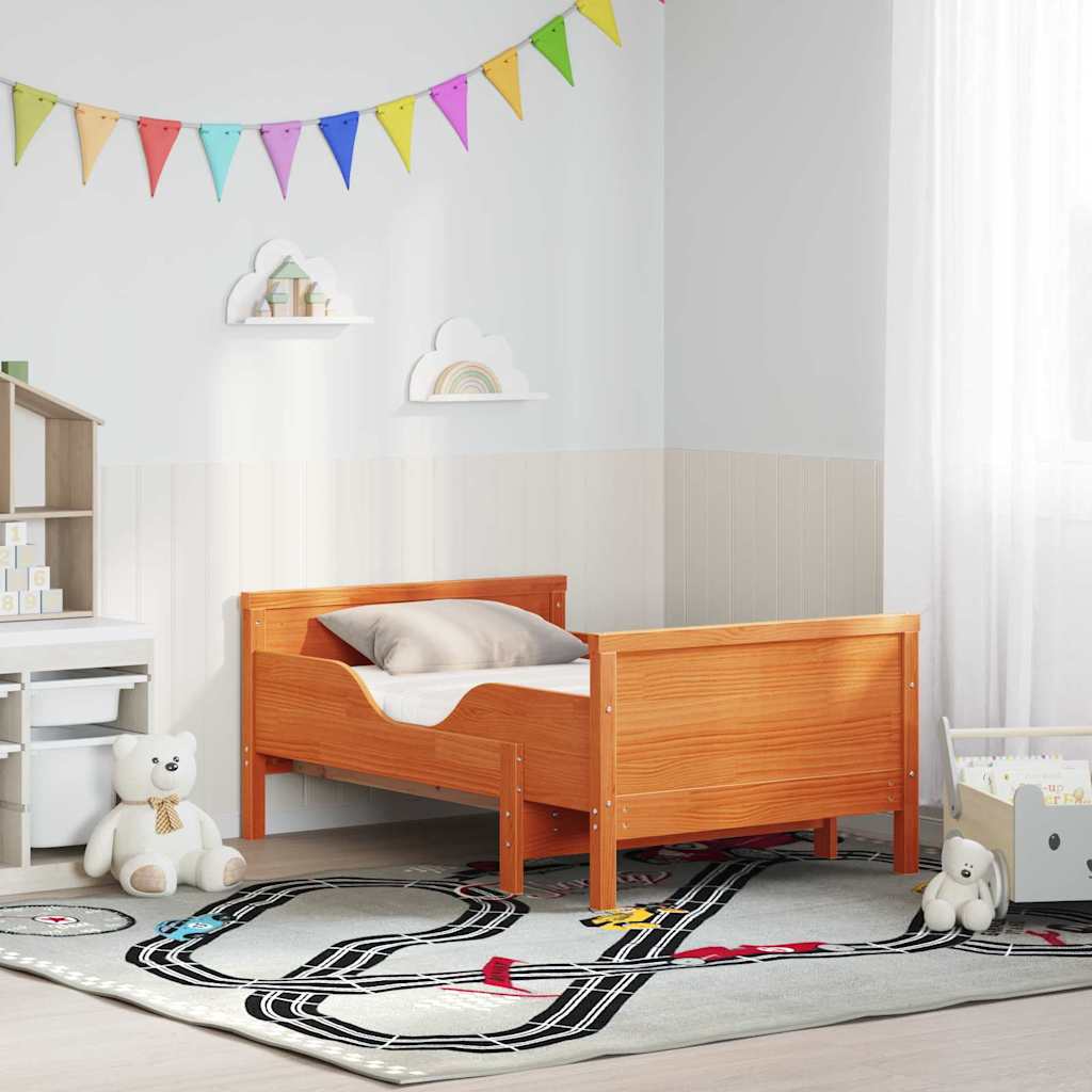 Σκελετός Κρεβατιού Καφέ 80 x 200 cm Στερεά ξυλεία πεύκου