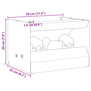 Κουτί Παγίδας Σφαιρών Μαύρο 29 x 22 x 20 εκ Ατσάλι
